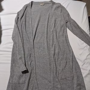 Gray duster cardigan